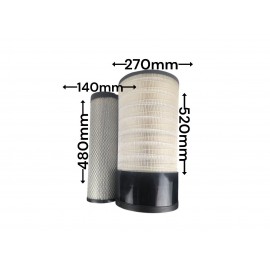 Воздушный фильтр ZX1100 PU2752 800155719 KU9150AB P627763+P628203 1094263133+1094263134 2205174982