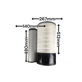 Воздушный фильтр ZX1100 PU2752 800155719 KU9150AB P627763+P628203 1094263133+1094263134 2205174982