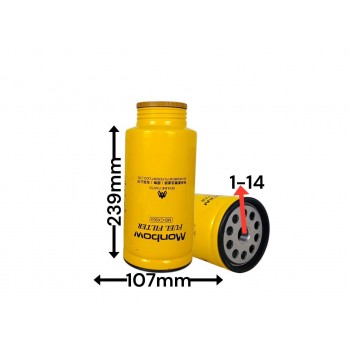 Топливный фильтр без чашки 326-1643 1R-0771 FS20051 FS20007 FS19995 P770699