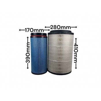 Воздушный фильтр ZX1643 PU2841 1109070-50A+1109060-50A WG9725190102/1+WG9725190103/1 A029Z303 C271050/5