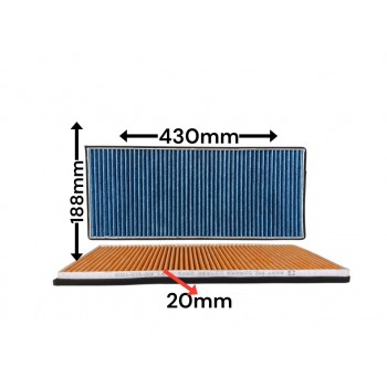 Салонный фильтр ZX0107 428MM*178MM*20MM