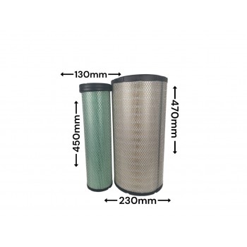 Воздушный фильтр QC0176 AT178516+AT178517  600-185-4110+600-185-4120 249987A1+249988A1 97400040+47400039 600-185-4100