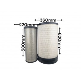 Воздушный фильтр QC0252 SK-1326AB PU3662 P781098+P781102 AF26207+AF26208 87417040+87417041