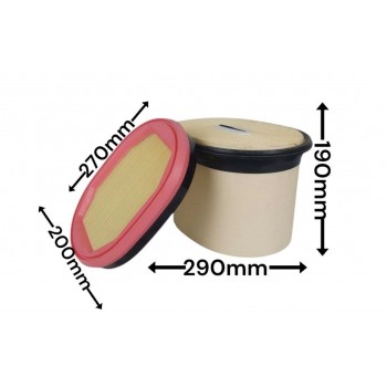 Воздушный фильтр QC0266 SK-1236AB 2525001+2525002 P635904+P635980 AF1010+AF1009 1094005+1094006