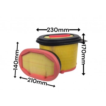 Воздушный фильтр QC0267 SK-1265AB C23220+CF 2125/1 AF27827+AF4194 47668424+47668426