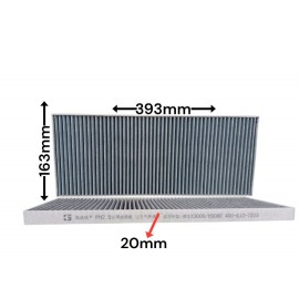 Салонный фильтр ZX2006 390MM*165MM*20MM DLX3000/M3000