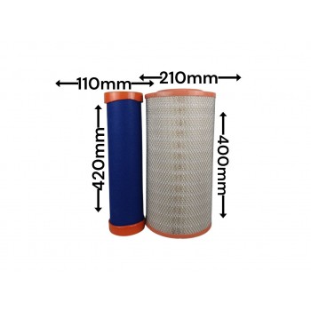 Воздушный фильтр ZX2012 PU2140 PU2141 600-185-3100+600-185-3200 600-185-3110+3120 AF25492+25493 P777638+P777639 AF25964 