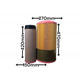 Воздушный фильтр QC2031 PU2747 81084050016 81.08405-0021 C271250+CF1640 P782936+P782937 AF25894+AF25896 С 27 1250/1