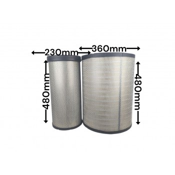 Воздушный фильтр QC2095 PU3648 01421660+01421670 426020A1+426021A1 11110217+11110218 P781398+P781399 AF25830+AF25897 322
