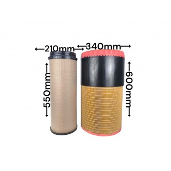 Воздушный фильтр QC2096 C352260+CF21160/1 01268420+07730370 05821488 652201091020
