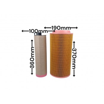 Воздушный фильтр ZX0055 PU1937 C20500+CF500 AF25723+AF25724 AF26395+AF26396 1613740800+1615892800