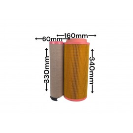 Воздушный фильтр QC0466 C16400+CF400 1613740700 PU1634 AF26393 93220E B222100000118 32/918901