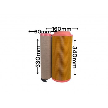 Воздушный фильтр QC0466 C16400+CF400 1613740700 PU1634 AF26393 93220E B222100000118 32/918901