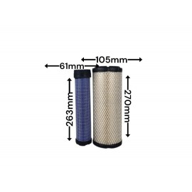 Воздушный фильтр QC0486 PU1027 P821575+P822858 AF25551+AF25552 C1196/2+CF752 RG60690+RG60866