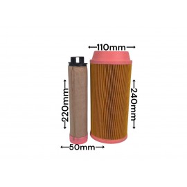 Воздушный фильтр QC0811 C11100+CF100 PU1222