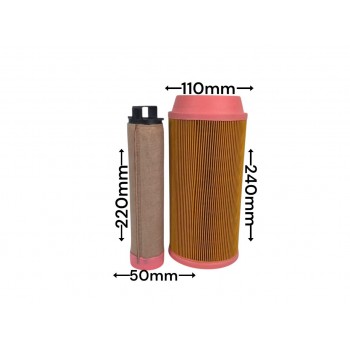 Воздушный фильтр QC0811 C11100+CF100 PU1222