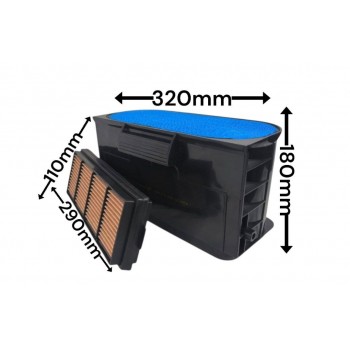 Воздушный фильтр QC2464 SK-1272AB AL215053+AL215054 AL207629+AL203003 BS01-332+BS01-333
