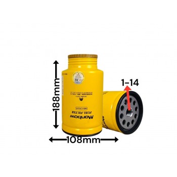 Топливный фильтр без чашки 1R-0770 326-1644 FS20051 FS19820 P550626 P551010 BF1399 SP.3378