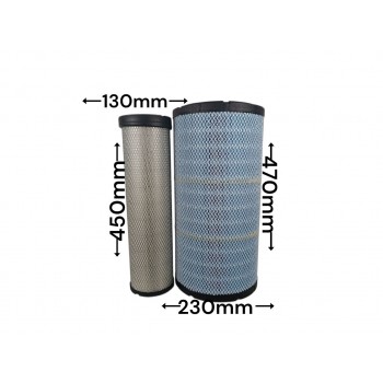 Воздушный фильтр ZX2232 PU2447 PU2347 AF25748 P812160 11110175+11110176 474-00040+474-00039 11N6-27040+11N6-27030