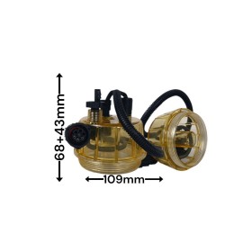 Чашка пластиковый для фильтра топливного R160T/R120P LK2900 Круглая головка с проволокой и с подогревом